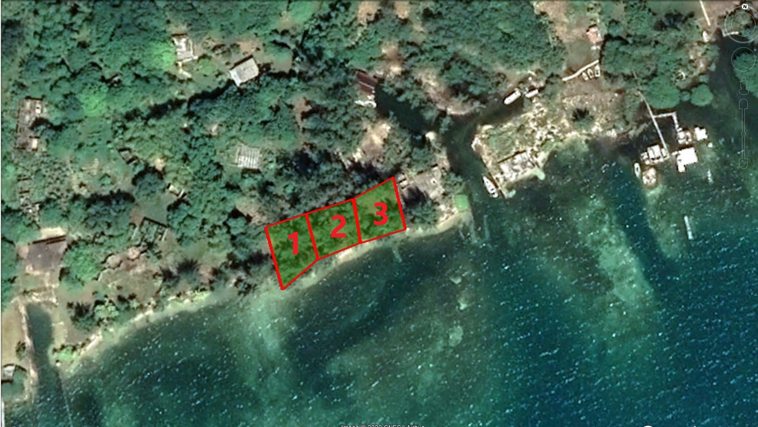 Three Waterfront Lots in Sandy Bay